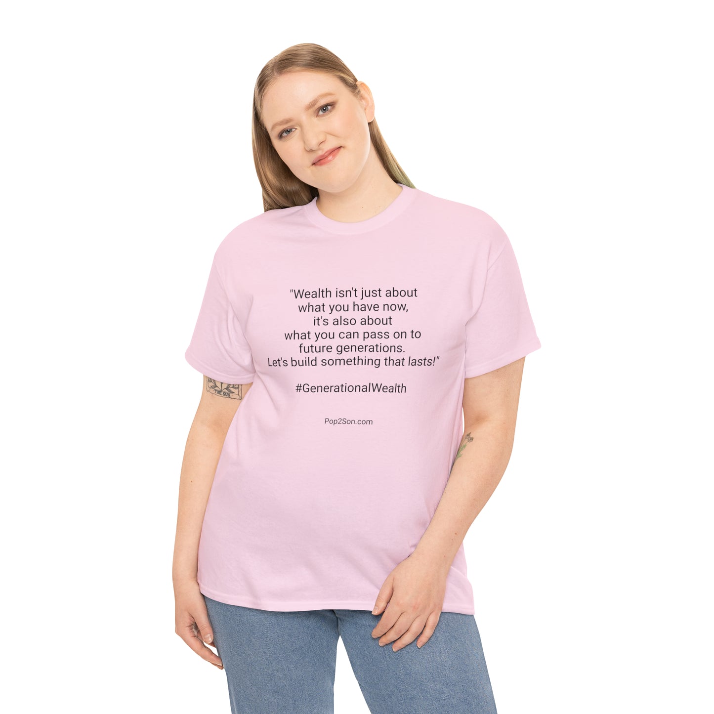 Unisex Generational Wealth Heavy Cotton Tee
