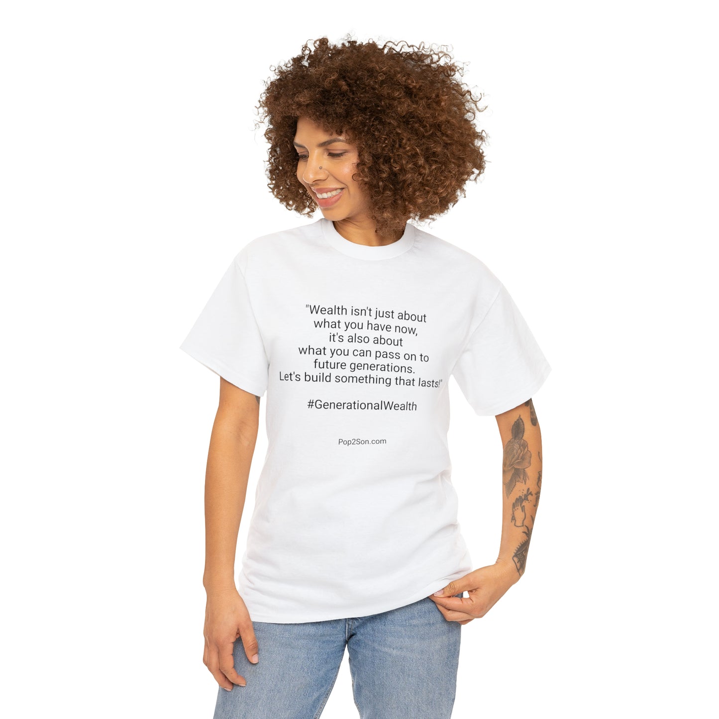 Unisex Generational Wealth Heavy Cotton Tee