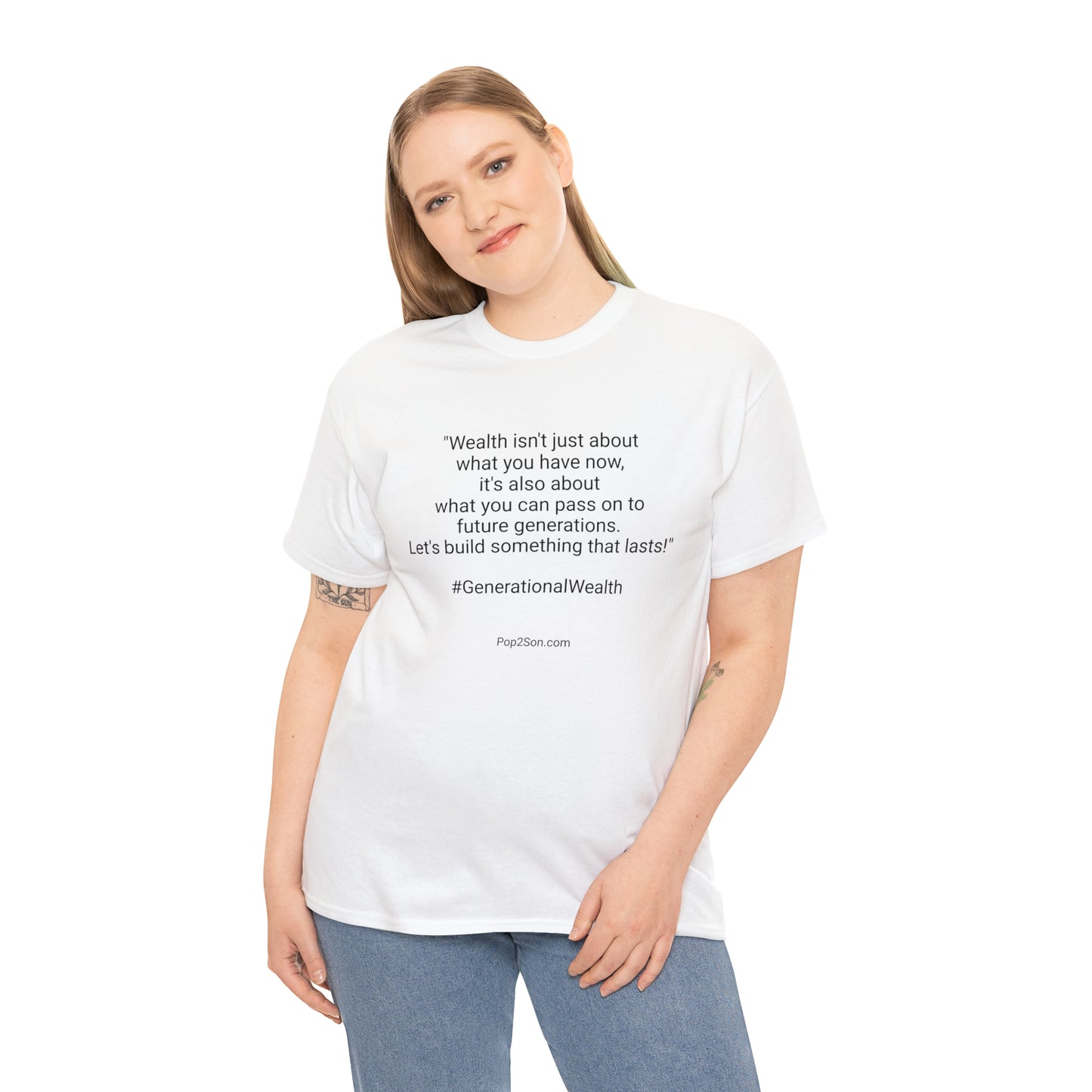Unisex Generational Wealth Heavy Cotton Tee